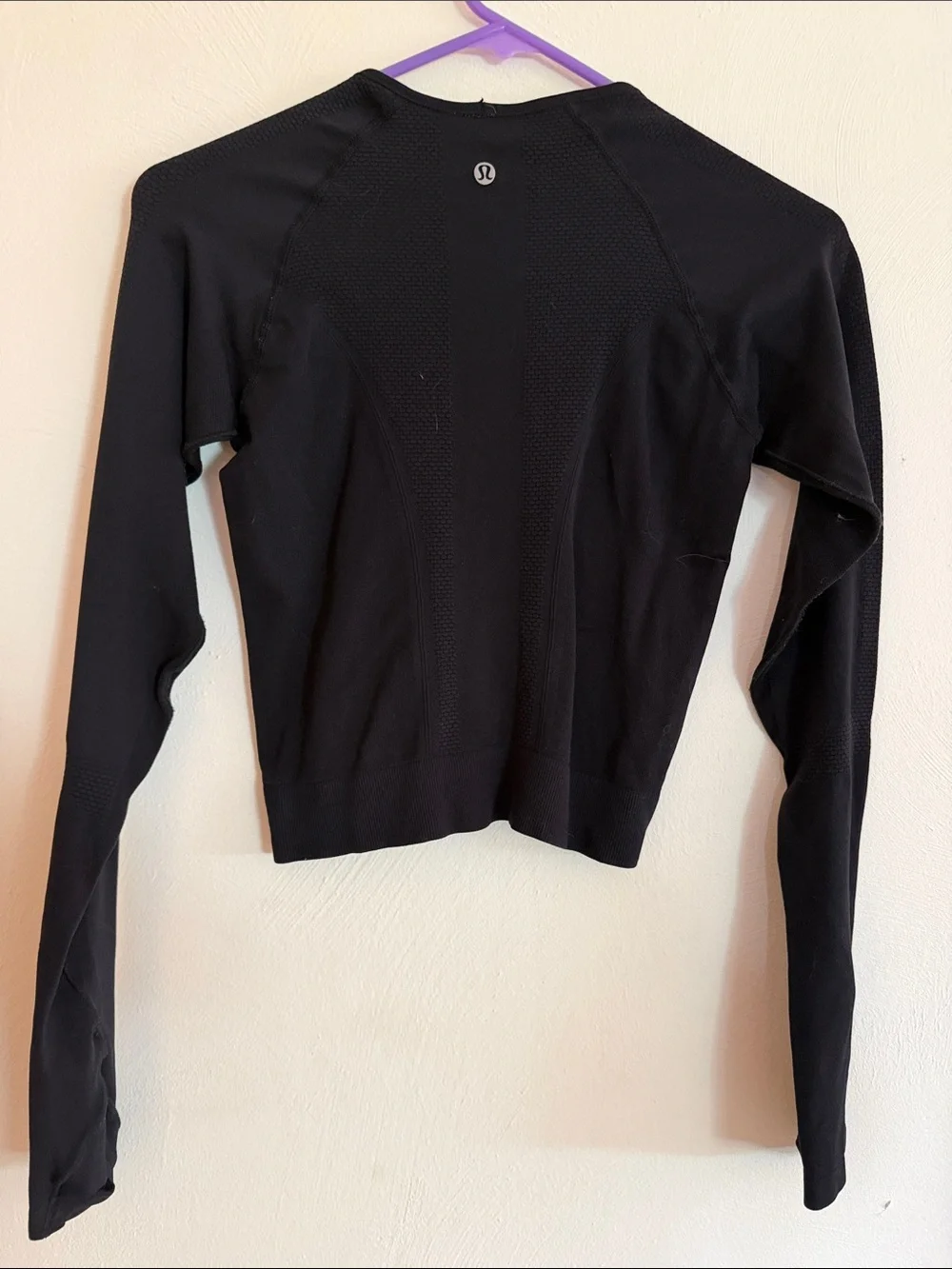 lululemon athletica Black Long-Sleeve Crew Performance Top